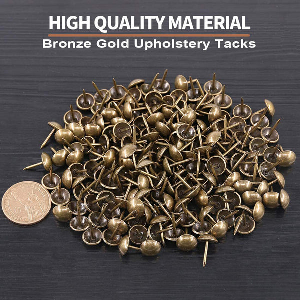 100 X Furniture Hardware Studs Tacks Pins Antique Bronze Upholstery Nails Bronze