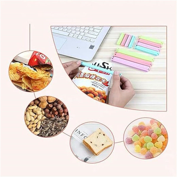 Plastic Sealing Bag Clip Sealer Clamp Kitchen Storage Food Snack Chips Seal Tool