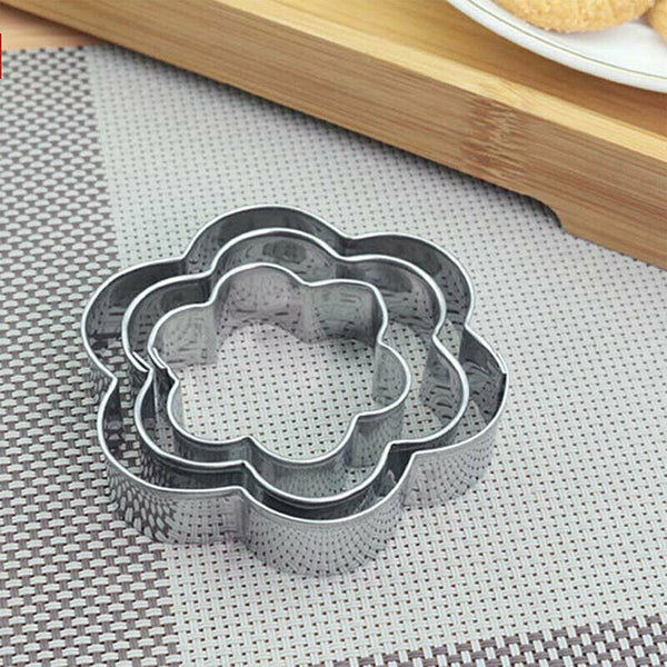 12PCS Stainless Steel Cookie Biscuit DIY Mold Star Heart Cutter Baking Mould AUS