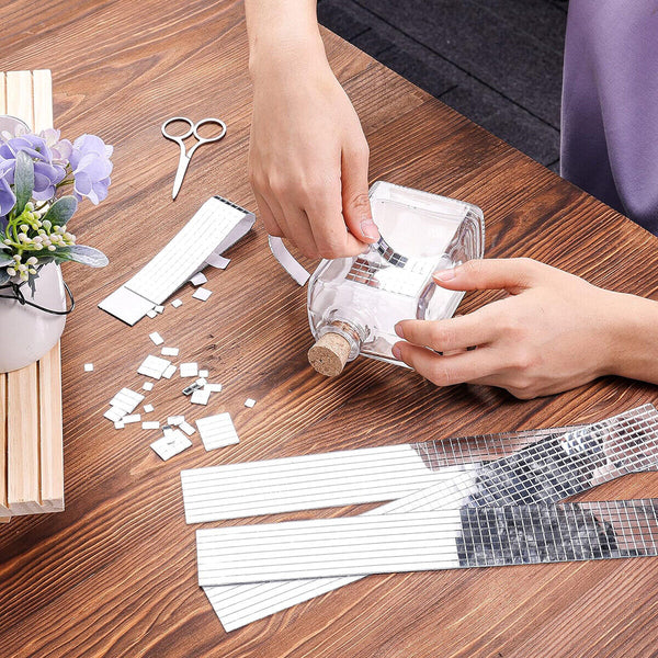 Mini Mosaic Tiles Self-Adhesive Square Mirror Glass DIY Home Wall Sticker Decors