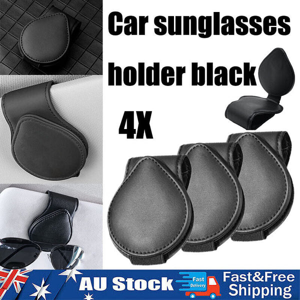 4PCS Car Vehicle Accessory Sun Visor Sunglasses Glasses Card Holder Clip Craf