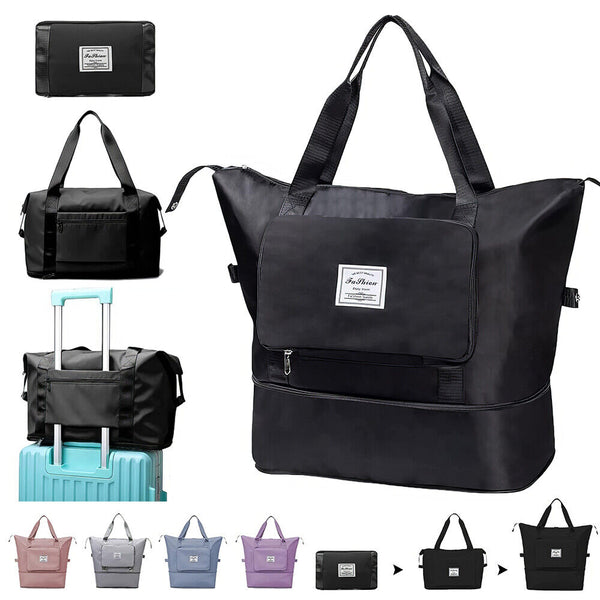 Foldable Travel Bag Unisex Lightweight Large Capacity Folding Duffel Travel Bag