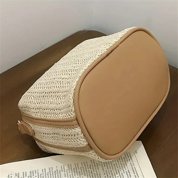 Women Woven Crossbody Bag – Lightweight Straw Phone Purse