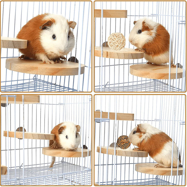 Hamster Parrot Play Stand Jump Platform Squirrel Cage Accessories Gear Pet Toy