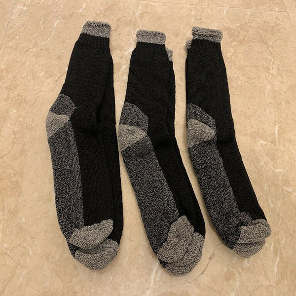 6 Pairs Thermal Winter Socks Warm Cushioned Work Hiking Socks for Men Women