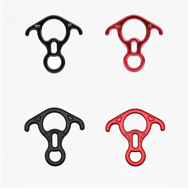 Rock Climbing Carabiner 50KN Descender Rappel Ring Buckle Rigging Belay Device