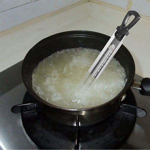 2PCS Stainless Steel Cooking Thermometer Candy Jam Milk Kitchen Thermometer