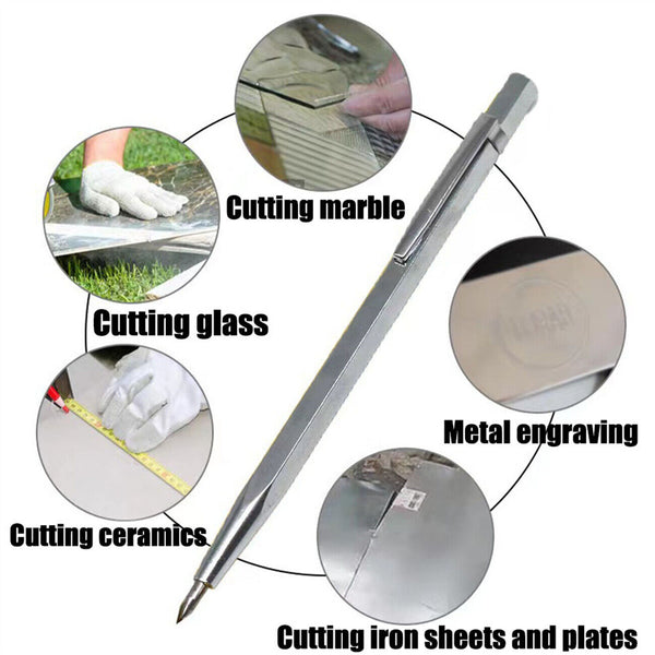 5PCS Engraving Pen Glass Metal Wood Engraver Scribe Tool Portable Pocket Diamond