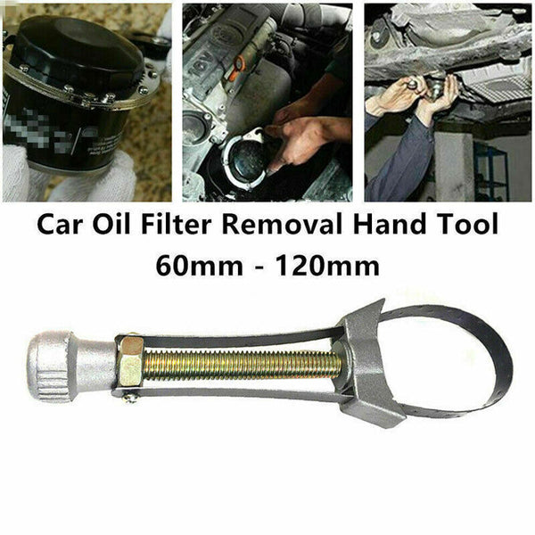 60-120MM Oil Filter Removal Tool Car Wrench Adjustable Strap Wrench Aluminium AU