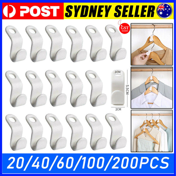 Clothes Hanger Connector Hooks Cascading Hanger Space Saving Organizer