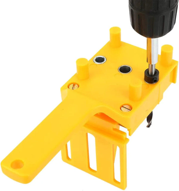 Handheld Woodworking Doweling Jig Drill Guide Wood Dowel Drilling Hole Tool AUS