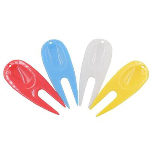 10 x GOLF PLASTIC DIVOT REPAIR MIXED COLOURS GOLE TEES