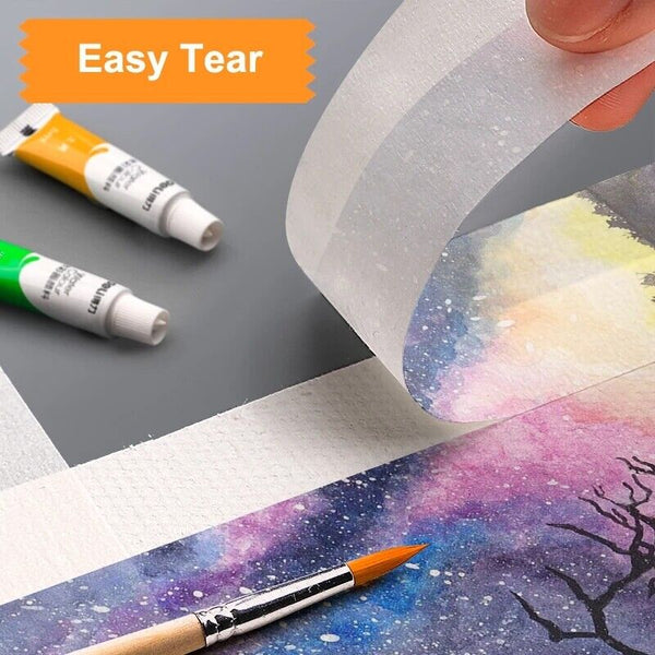 20 Yard Masking Tape Painting Crepe Paper 24mm Painter Painting Cove Craft AU