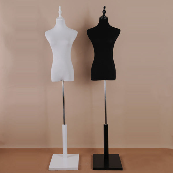 Female Mannequin Half Model Sandal wood Adjustable Bracket Window Display Rack A