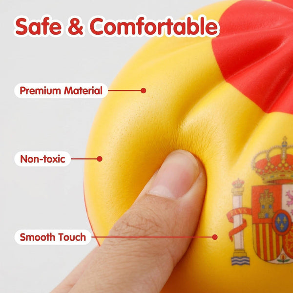 6X World Cup Giant Glitter Colorful Dumplings Squeeze Toy Dumpling Squishies Toy
