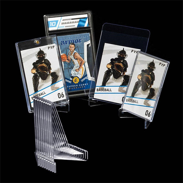 20Sets Magnetic Card Holder 35pt Baseball Card Holders Hard Card Stand Trading