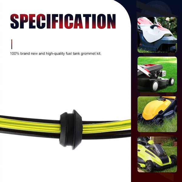 2 set 20mm Fuel tank grommet Hose Filter trimmer blower brushcutter 3 Holes