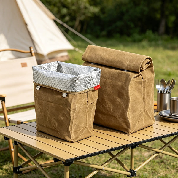 Insulated Kraft Lunch Bag Insulated Lunch Bag Canvas Lunch Bag Picnic Cooler Bag