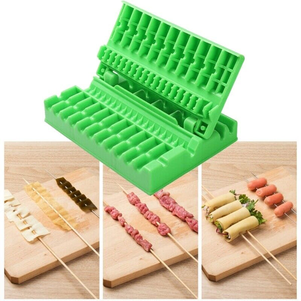 Convenient BBQ Skewer Tool Fast and Easy Skewering for Outdoor Grilling