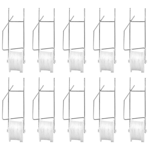 12X Greenhouse Tomato Trellis Support Rollerhook Roller Hook Twine Roller Spool