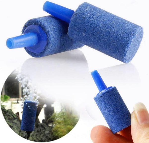 Blue Aquarium Fish Tank Aerator Air Stone Diffuser Oxygen Bubbles Pump