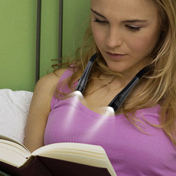 Crafting Book Light USB for Reading LED Neck Light Camping Rechargeable in Bed