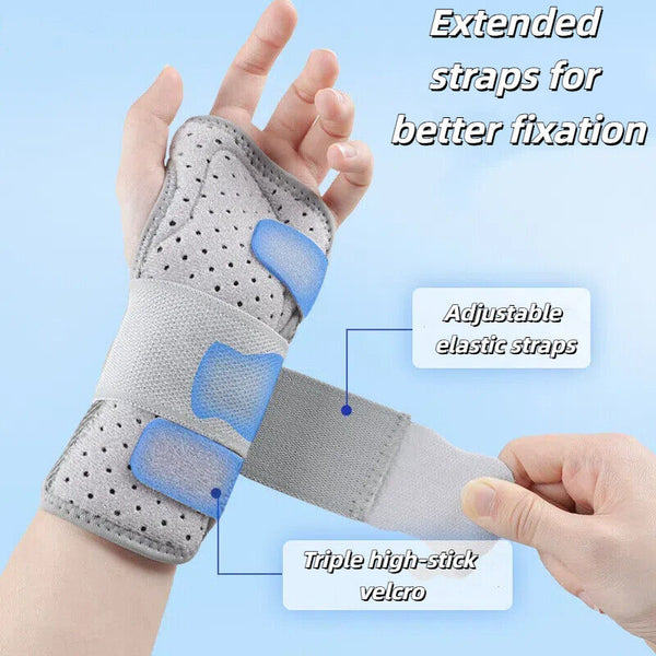 Carpal Tunnel Wrist Brace Night Sleep Support Splint Pain Women Men Arthritis