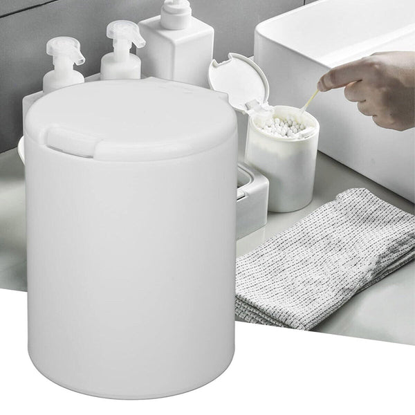 Small Plastic Desktop Storage Box with Lid Organizer Bucket for Office Home Use