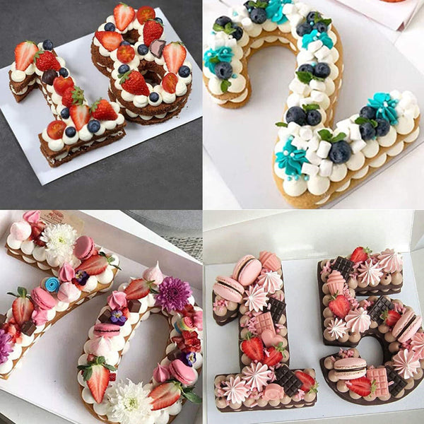 10 Inch Silicone Number Cake Mould Birthday Cake Baking Pan Number Shape
