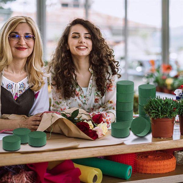 20 Pcs Round Wet Floral Foam Quality Material For Flower Arrangement DIY Craft