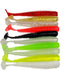 100 Soft Plastic Fishing Lure Tackle 50mm Paddle Tail Grub Worm bream lures Bass