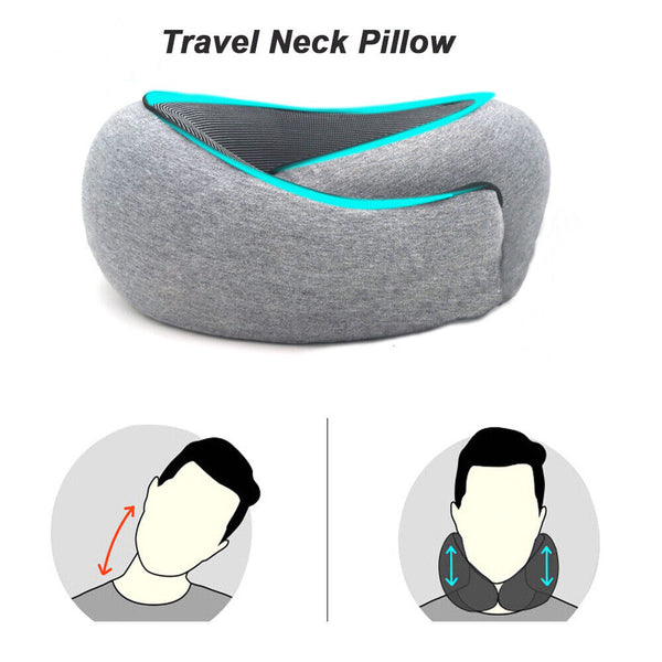 Portable U Shaped Pillow Travel Neck Pillow Breathable Office Neck Head Support