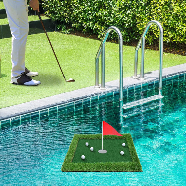 Pool Golf Turf Mat Set Golf Putting Mats Floating Golf Green Pool/Water/Outdoor