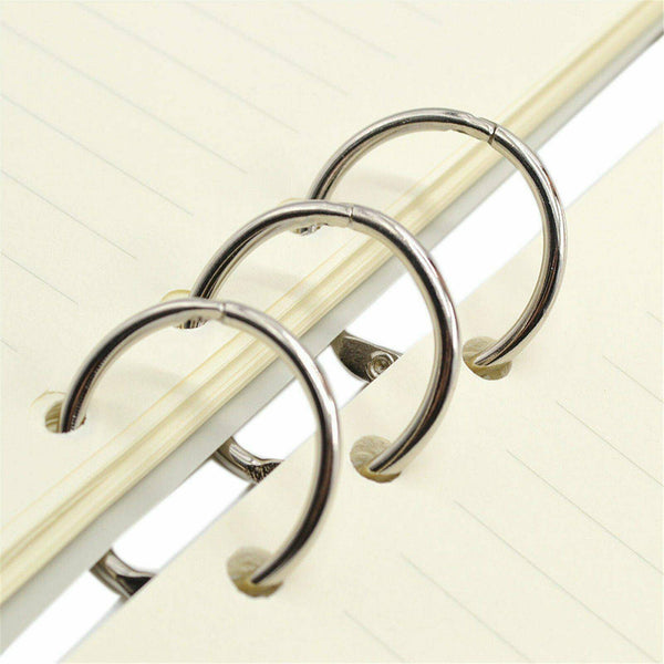 50PCS Hinged Rings Clips Binder Hinge Metal Scrapbooking Split 19mm 25mm 50mm AU