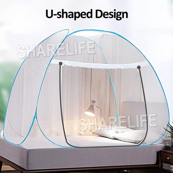 OZ Folding Mosquito Net Automatic Canopy Dome Insect Bed Netting Camping Tent