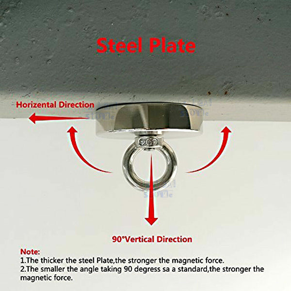 Neodymium Salvage Hook Magnet Fishing Hunting Detector Treasure