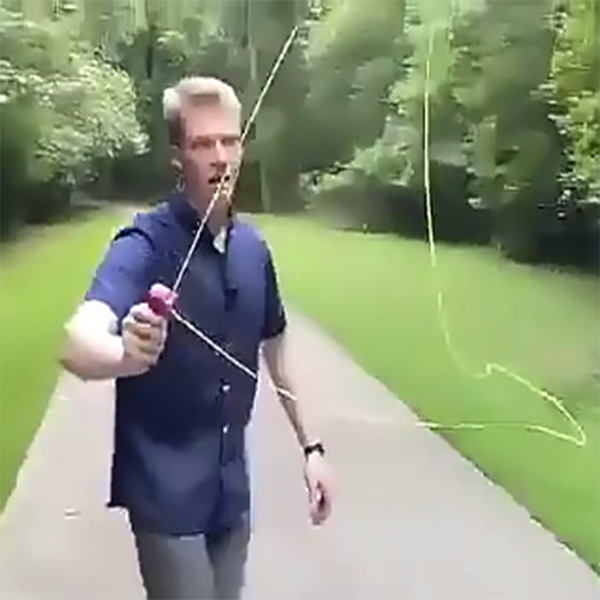 Outdoor Electric Toys Rope Propeller Launcher Gifts Kids String Handheld Sports