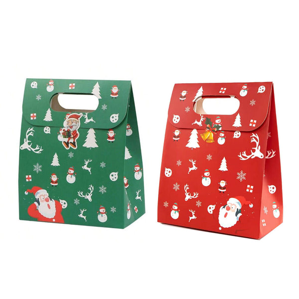 50PCS Christmas Candy Biscuit Packaging Box Small Gift Bag for Baking Hand Treat