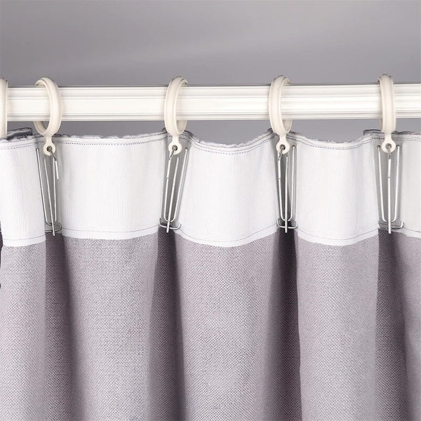 6M Multifunction Curtain Heading Pleat Tape for Home Sewing Curtain +15 x Hooks