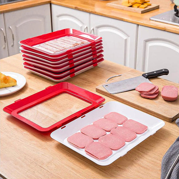Creative Food Preservation Tray Food Fresh Keeping Food Storage Kitchen AU