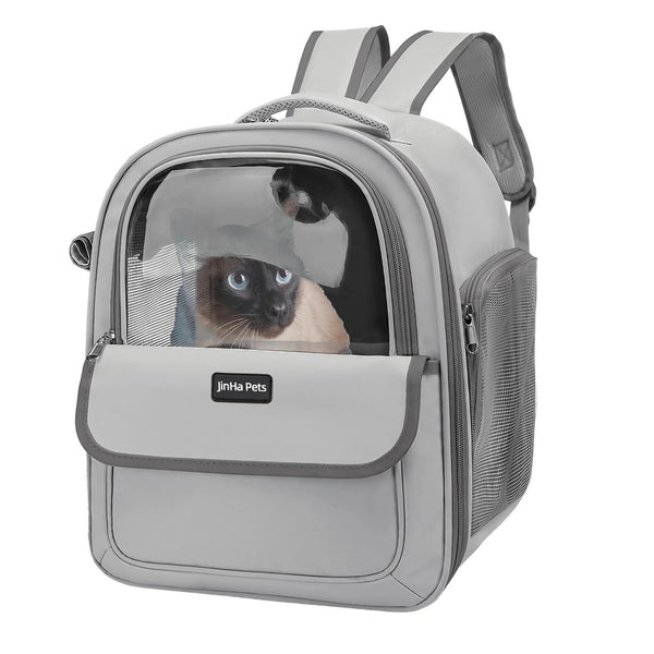 Transparent Pet Carrier Backpack Breathable Travel Bag for Cats & Small Dogs