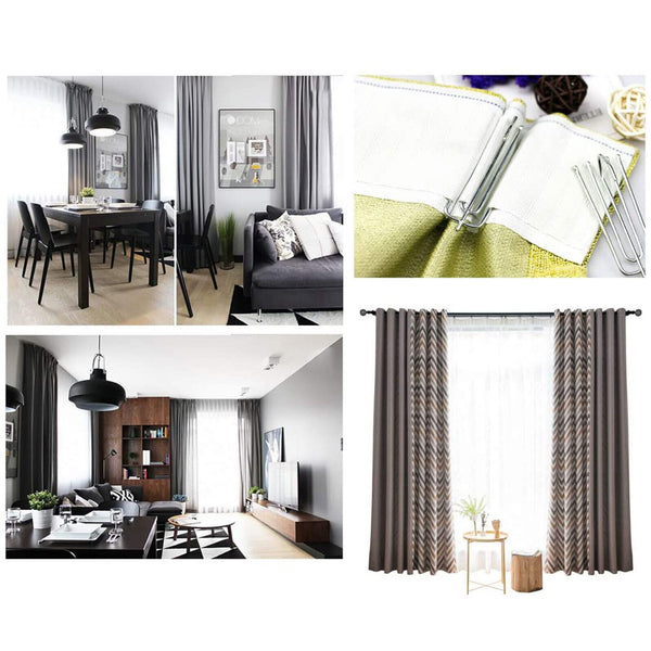 10-100X Multipurpose Window Curtain Clothes Metal Clips Rings Hook Hanging New A