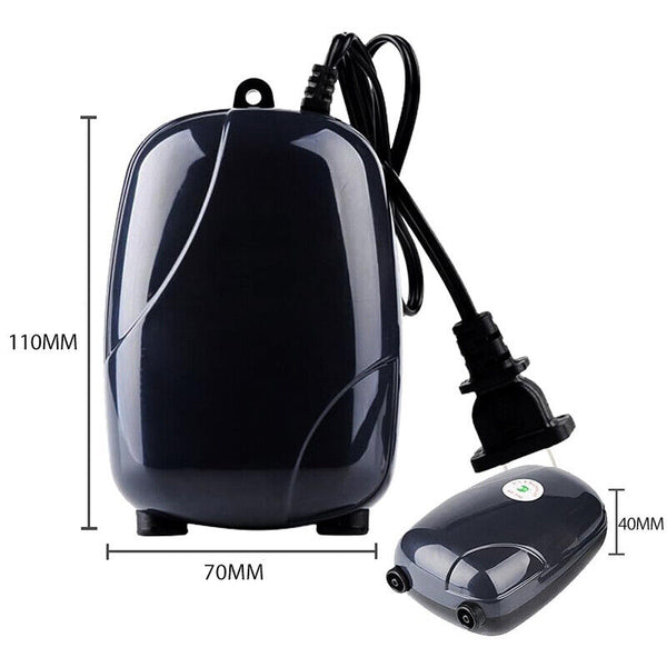 Quiet Fish Tank Oxygen Air Pump Aquarium Aerator Adjustable Airflow Fish Supply