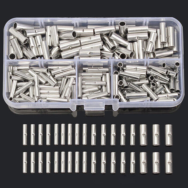 200pcs Copper Butt Splice Connectors Terminal Cable Crimp Solder 22-10 AWG AU