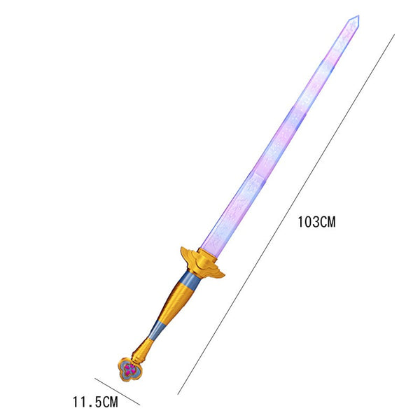 Rumi toy sword prop dimensions 103cm x 11.5cm - KPop Demon Hunters accessory - Lets Party
