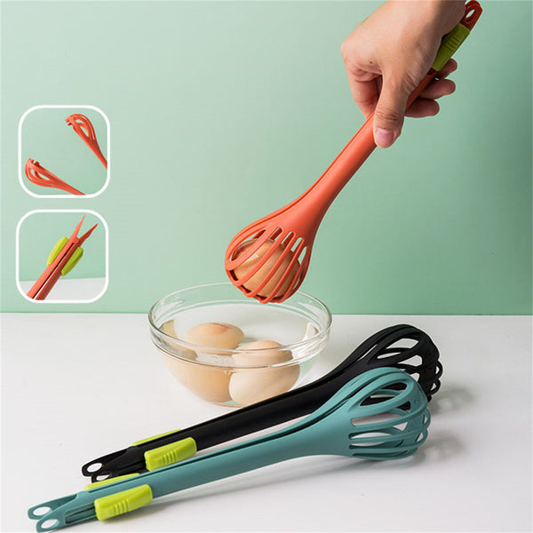 Multifunctional Silicone Manual Egg Beater Mixer Mini Kitchen Egg Whisk Tool AU