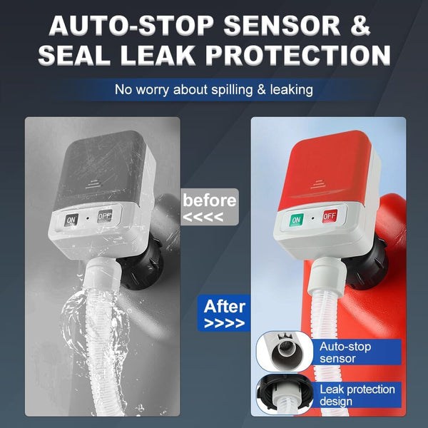 Portable Battery Powered Fuel Transfer Pump Auto Stop Liquid Transfer Pump Diesel Petrol