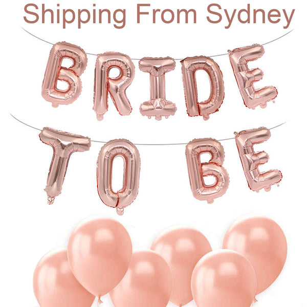 Bride To Be Single Party Bridal Shower Decorations Engagement Balloons Set AU
