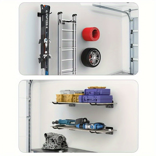 Heavy Duty Garage Tool Storage Organizers Wall Mounted Garden Hanger Rack