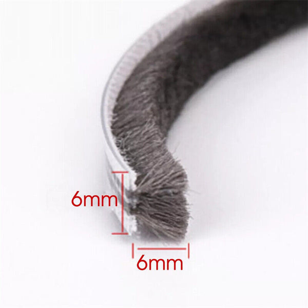 20M Hairy Seal Brush Pile Window Sliding Door Draught Excluder Weather Strip New